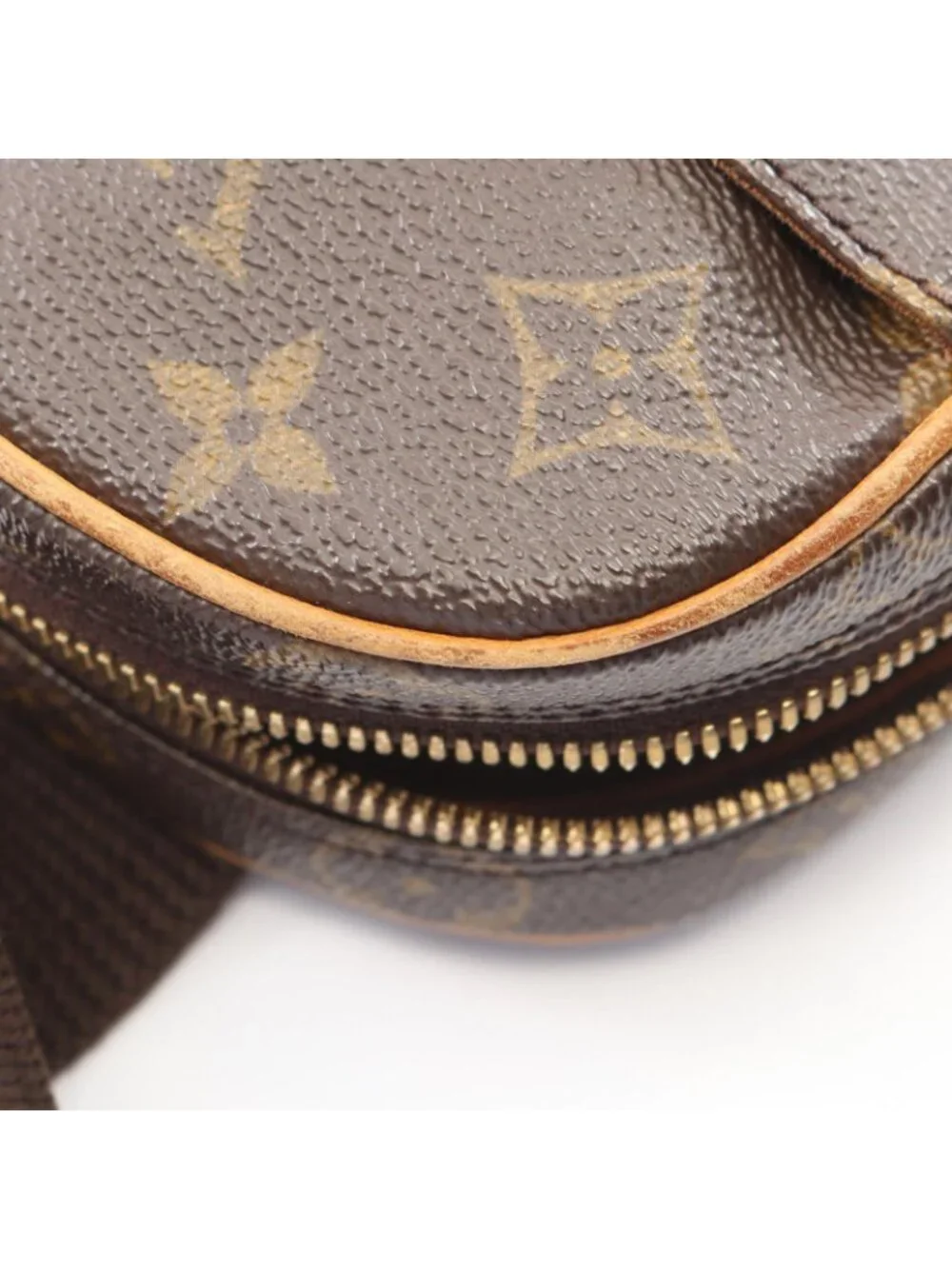 Louis Vuitton Waist Bag Pochette Gange Canvas Leather